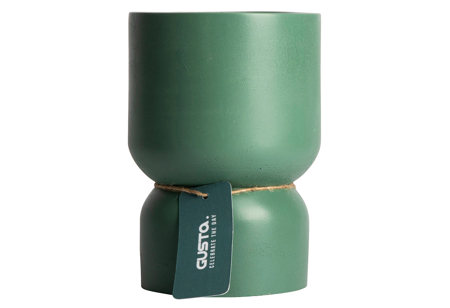 Zementkerze ø10x14,8cm grün - Ruder Home GmbH