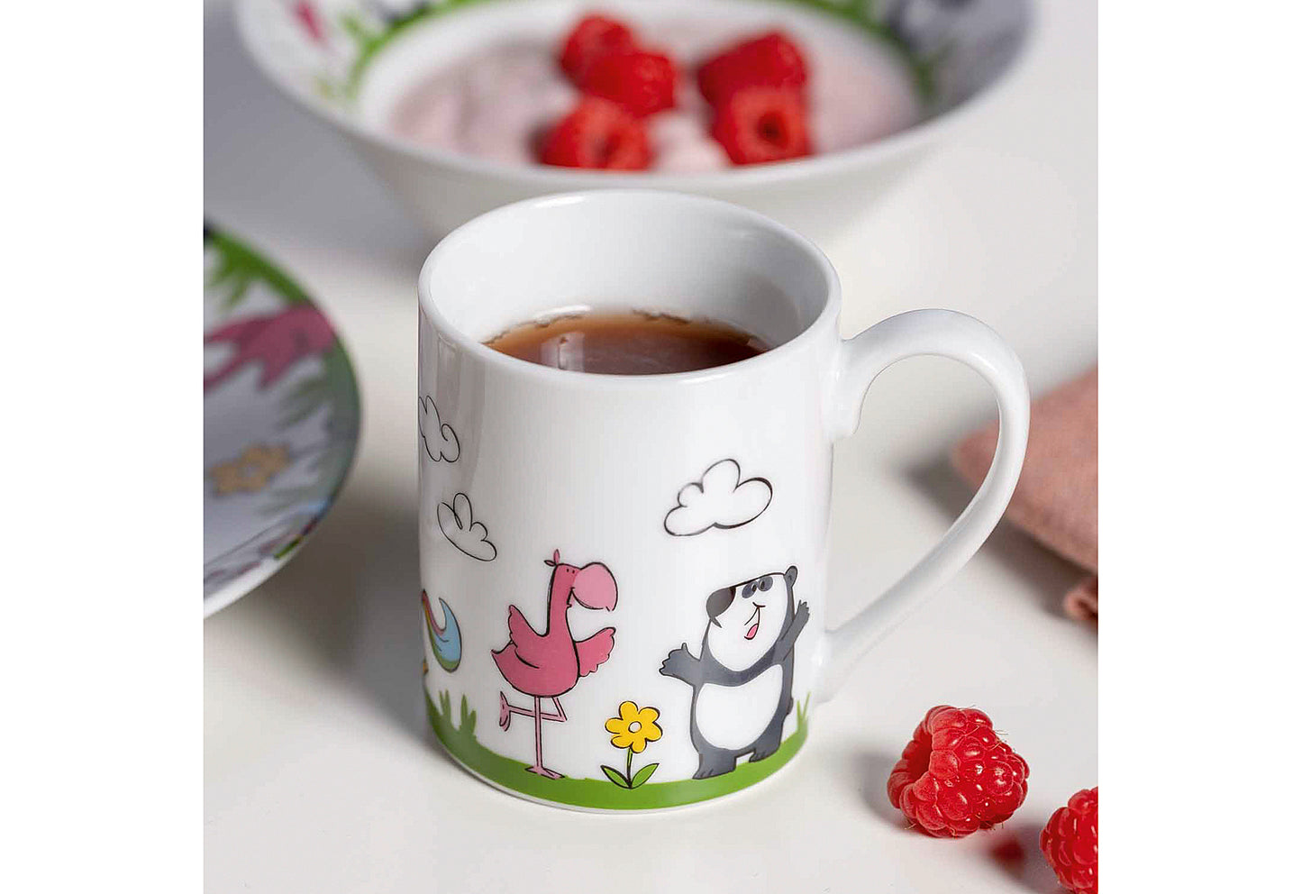 Kindergeschirr Flamingo/Einhorn/Panda 3teilig