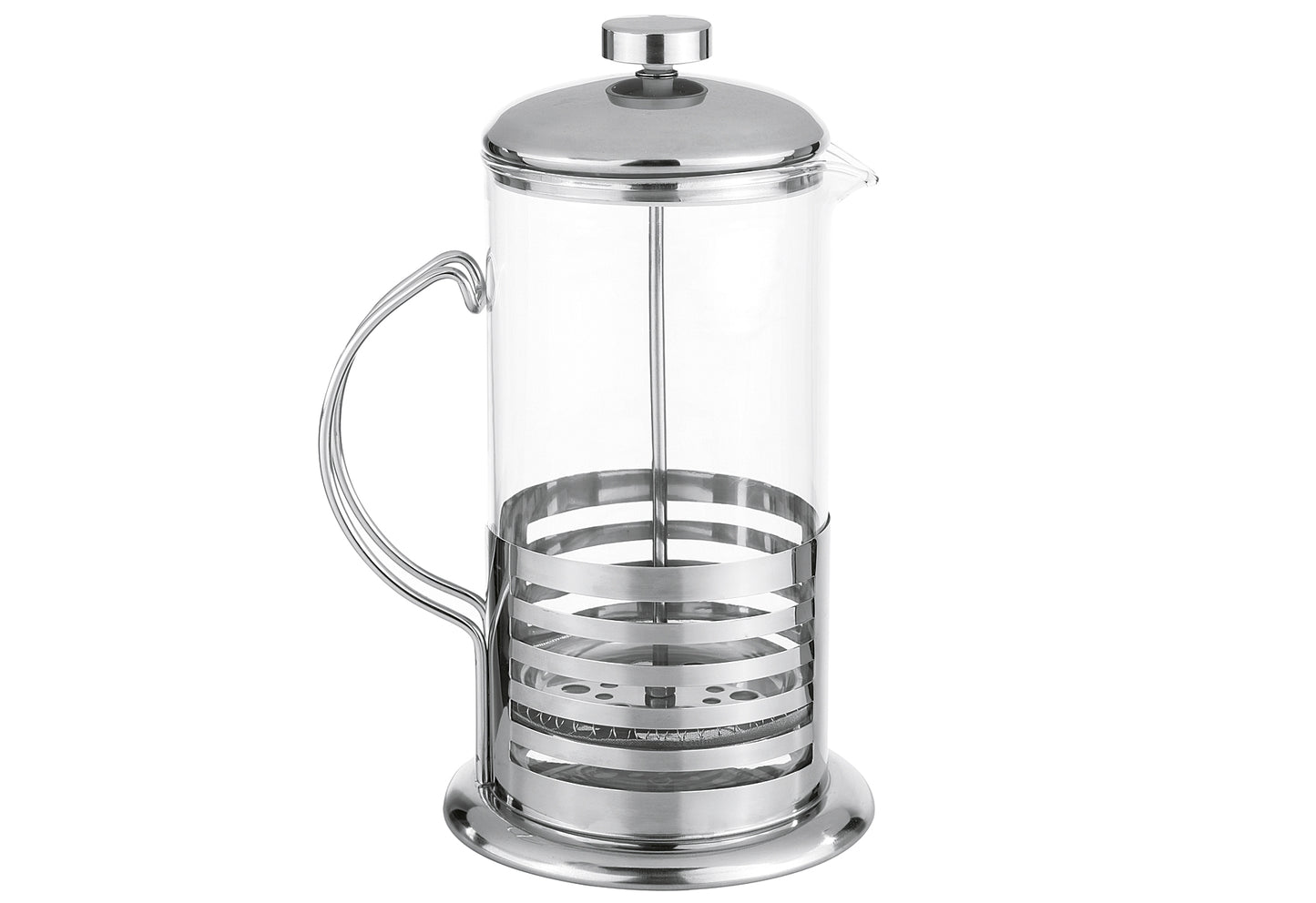 Kaffeebereiter 1l Edelstahl/Glas