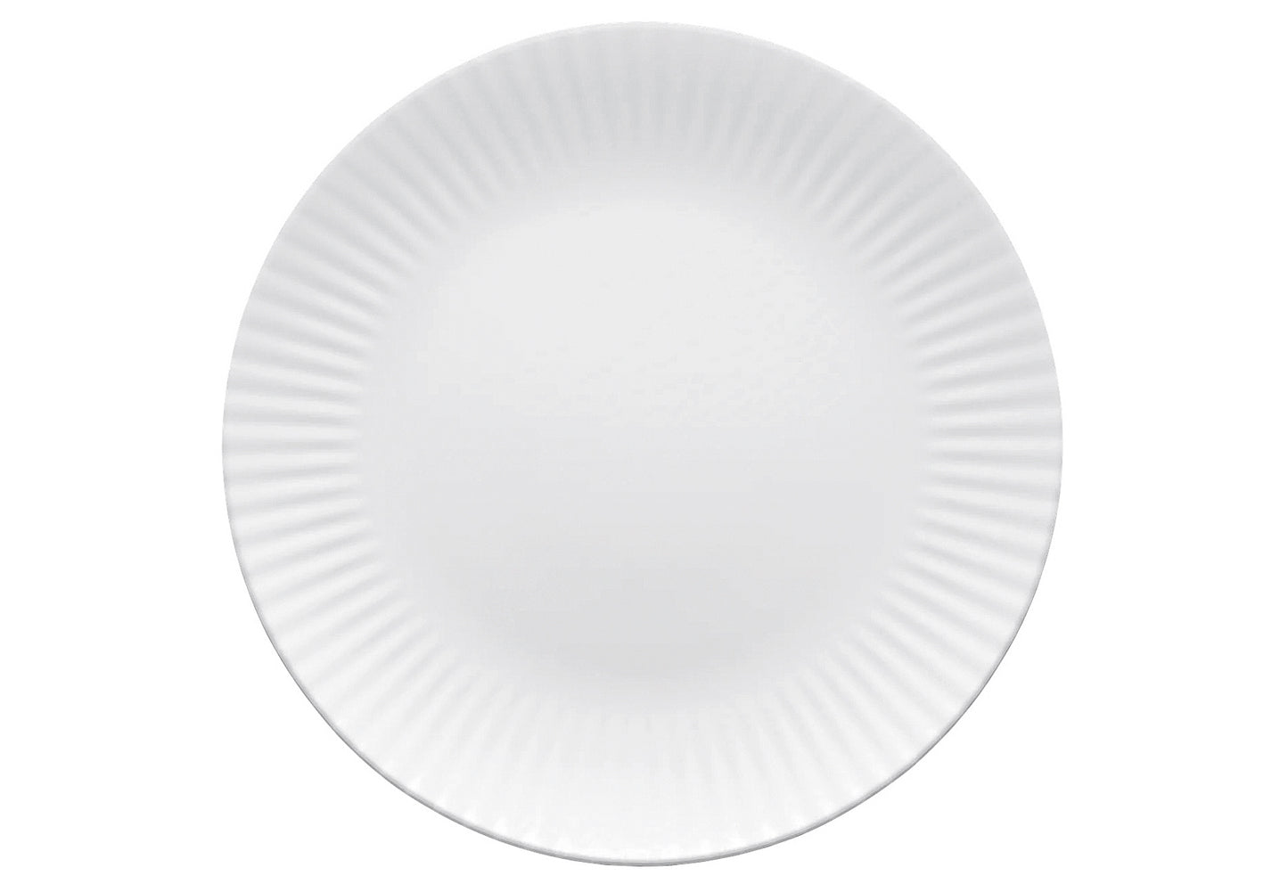 Frühstücksteller Relief weiß 21cm 2Stück
