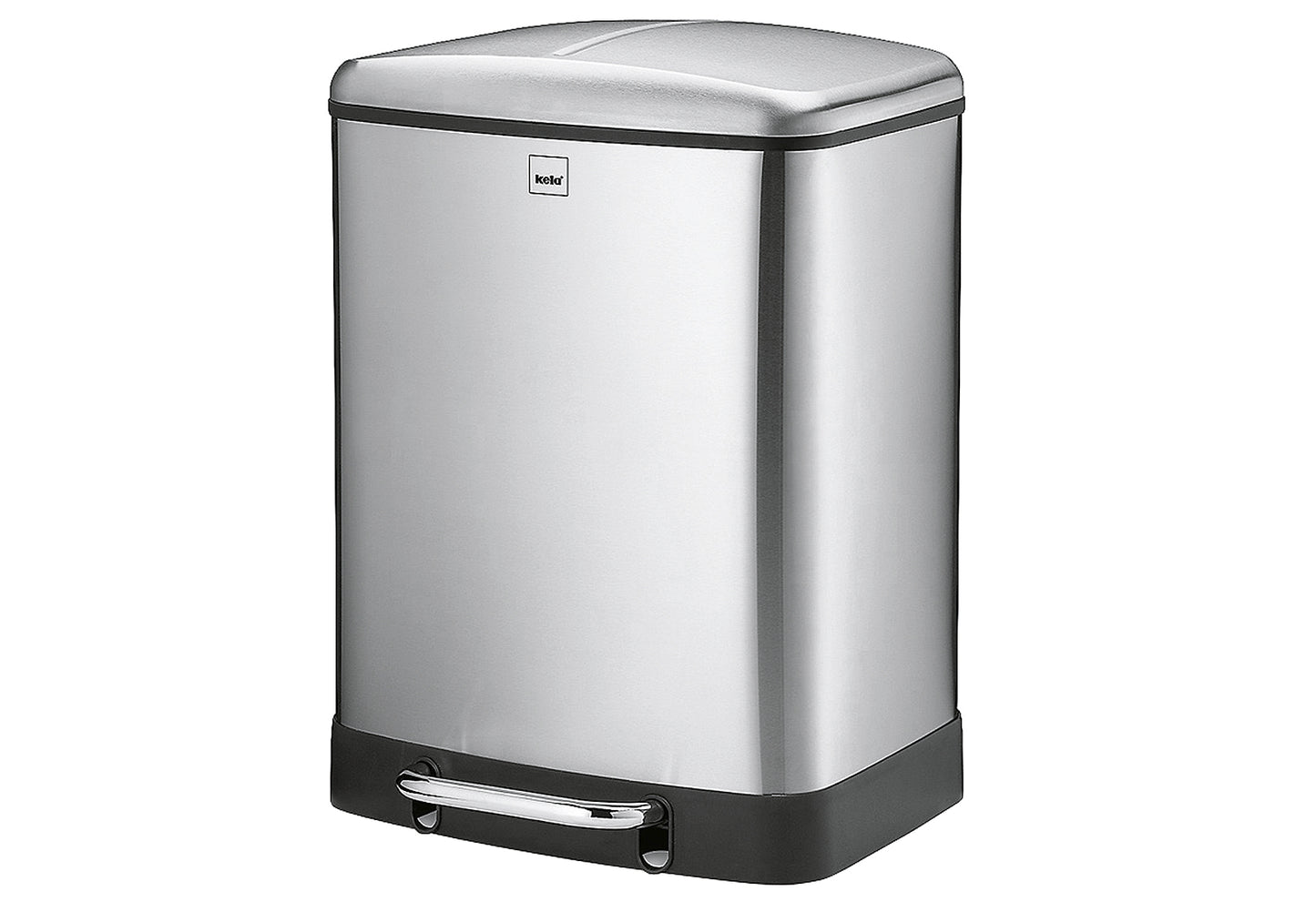 Mülltrenner Davino silent close 2x12l 37x34cm H:50cm Edelstahl matt