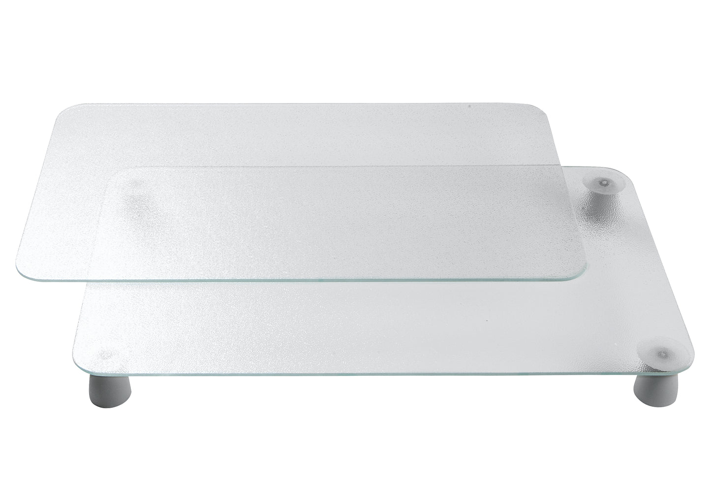 Herd-Abdeckplatte Glas 52x30cm transparent 2Stück