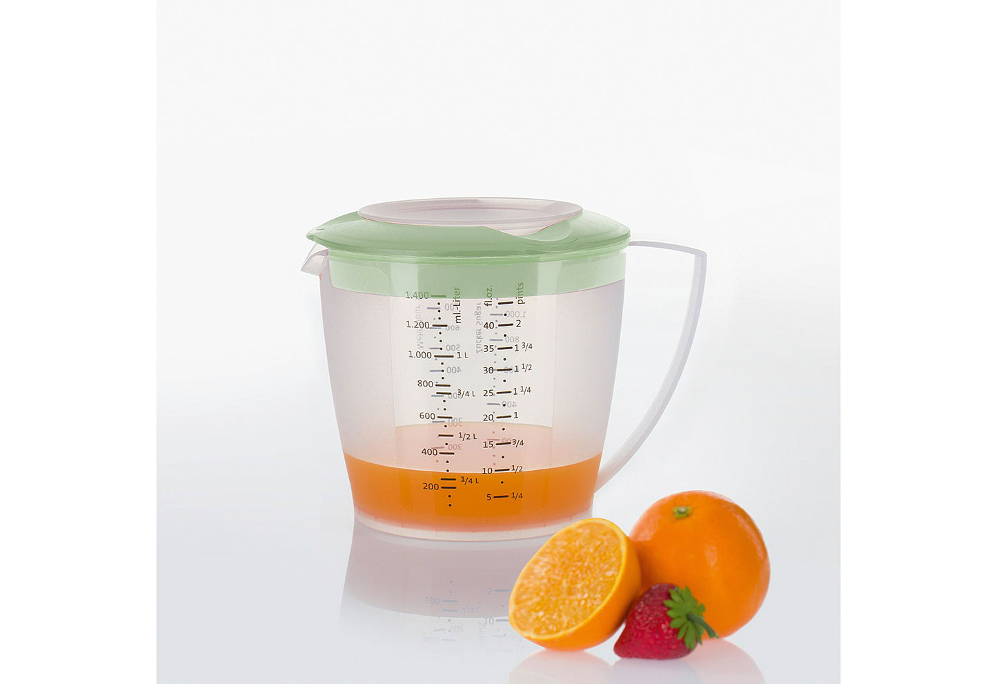 Rührbecher mit Deckel Helena 1,4l mint-grün