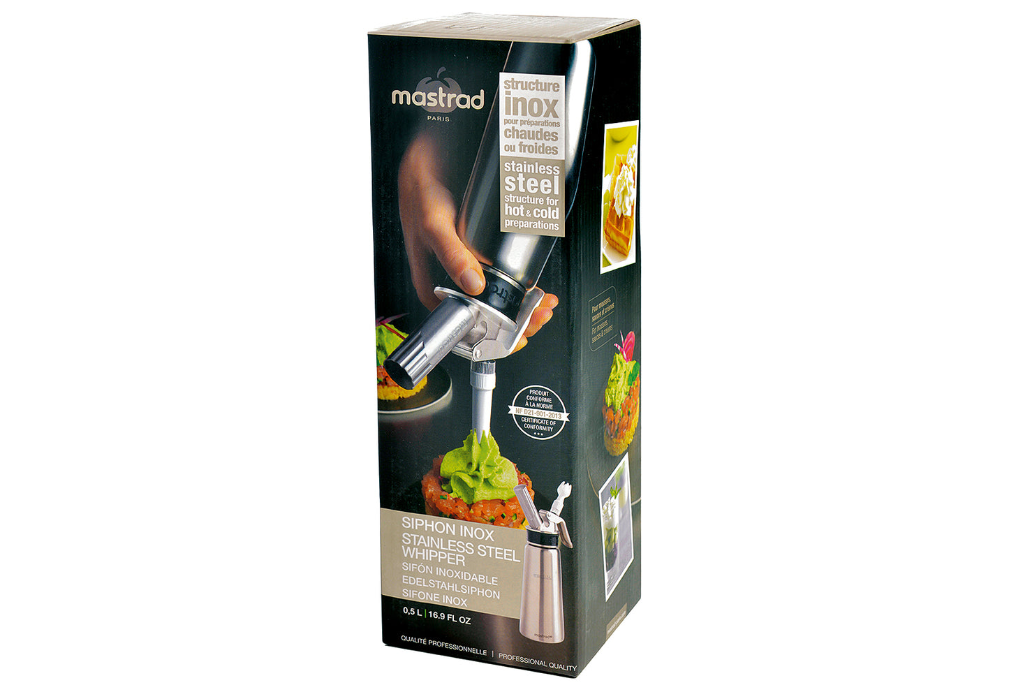 Sahnebereiter Mousse & Saucen Edelstahl 0,5l