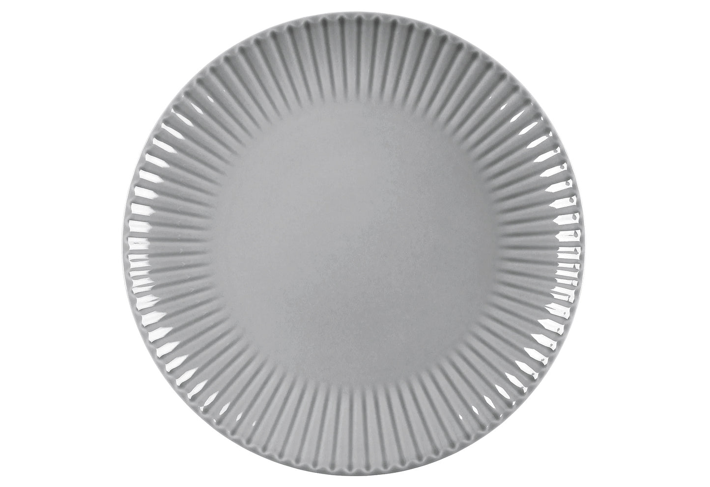Frühstücksteller Relief grau 21cm 2Stück