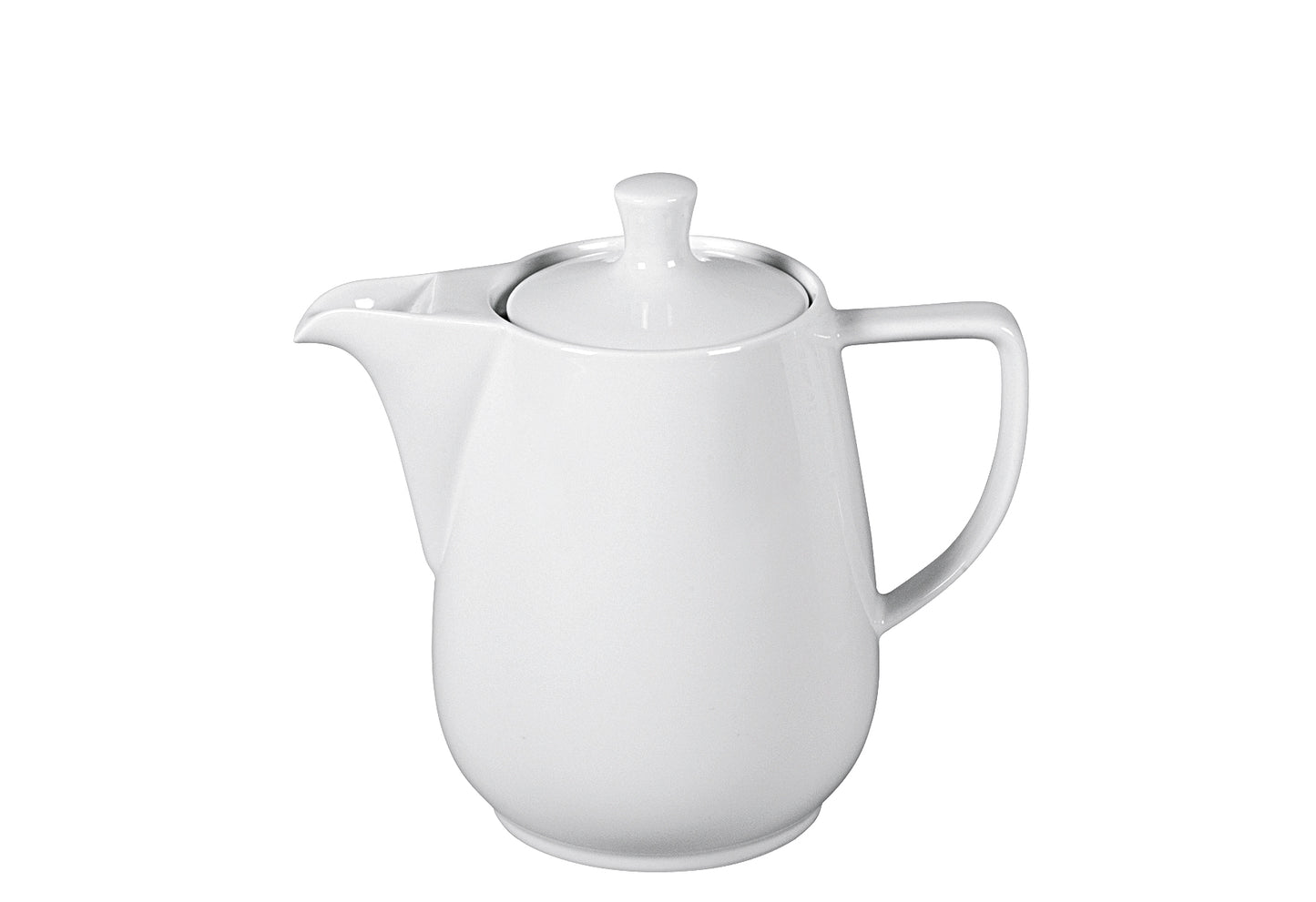 Kaffeekanne Porzellan 0,9l weiß