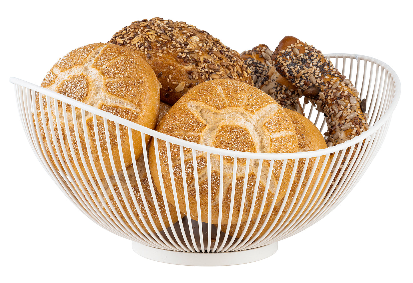 Brot-/Obstkorb Svart 29,5x25,5cm weiß