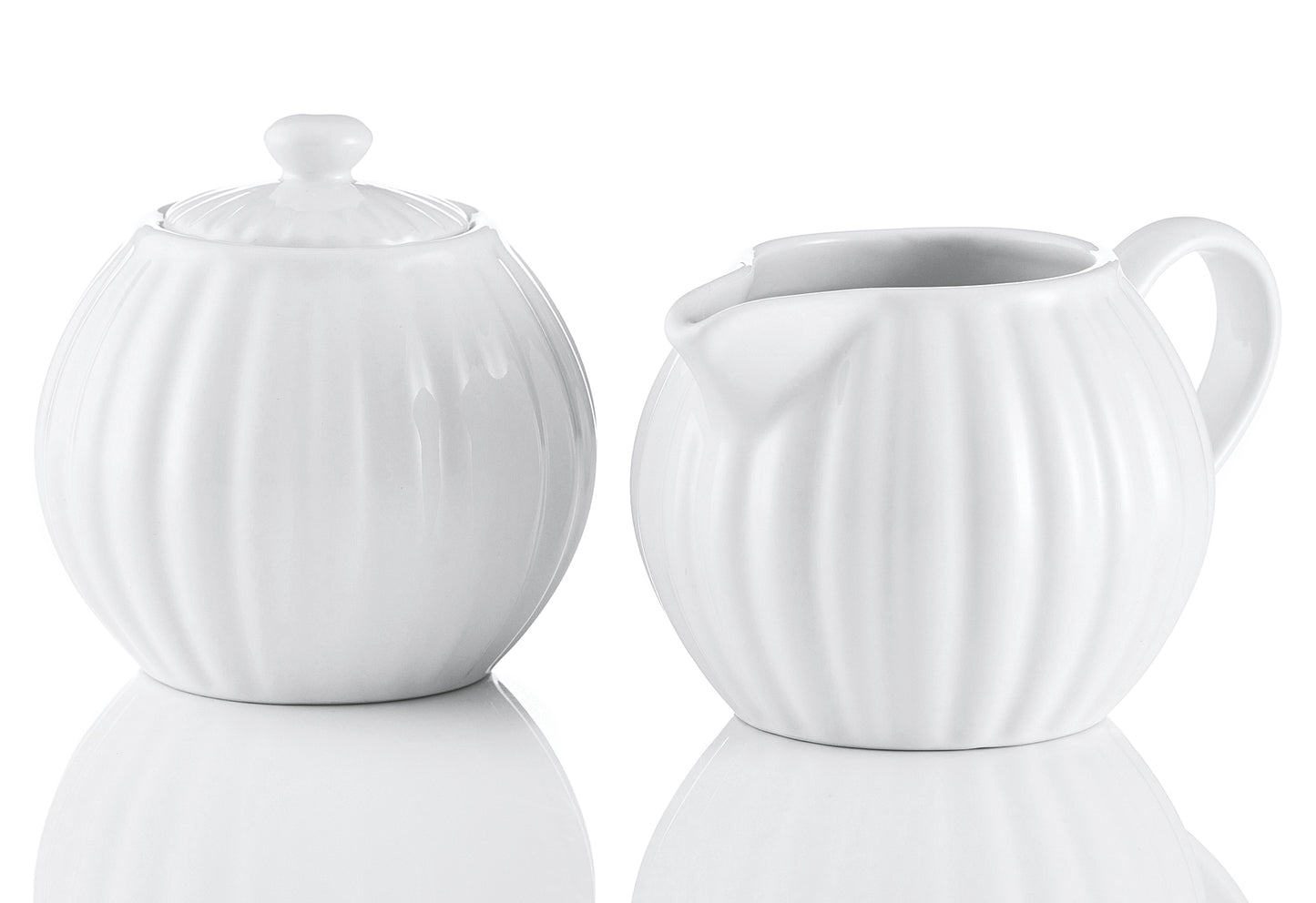 Milch und Zucker-Set Luxe weiß