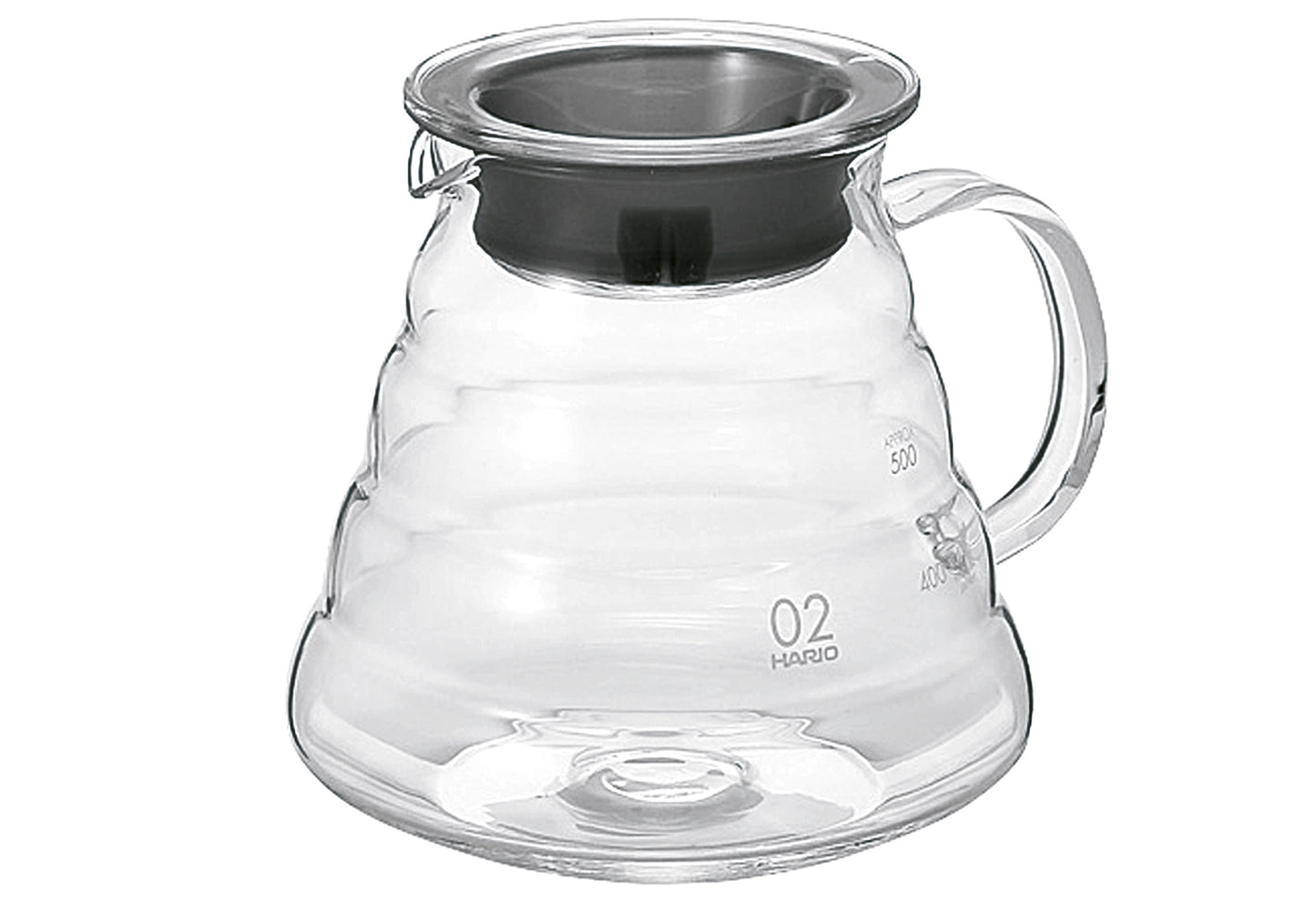 Kaffeekanne Gr.02 V60 Glas 600ml
