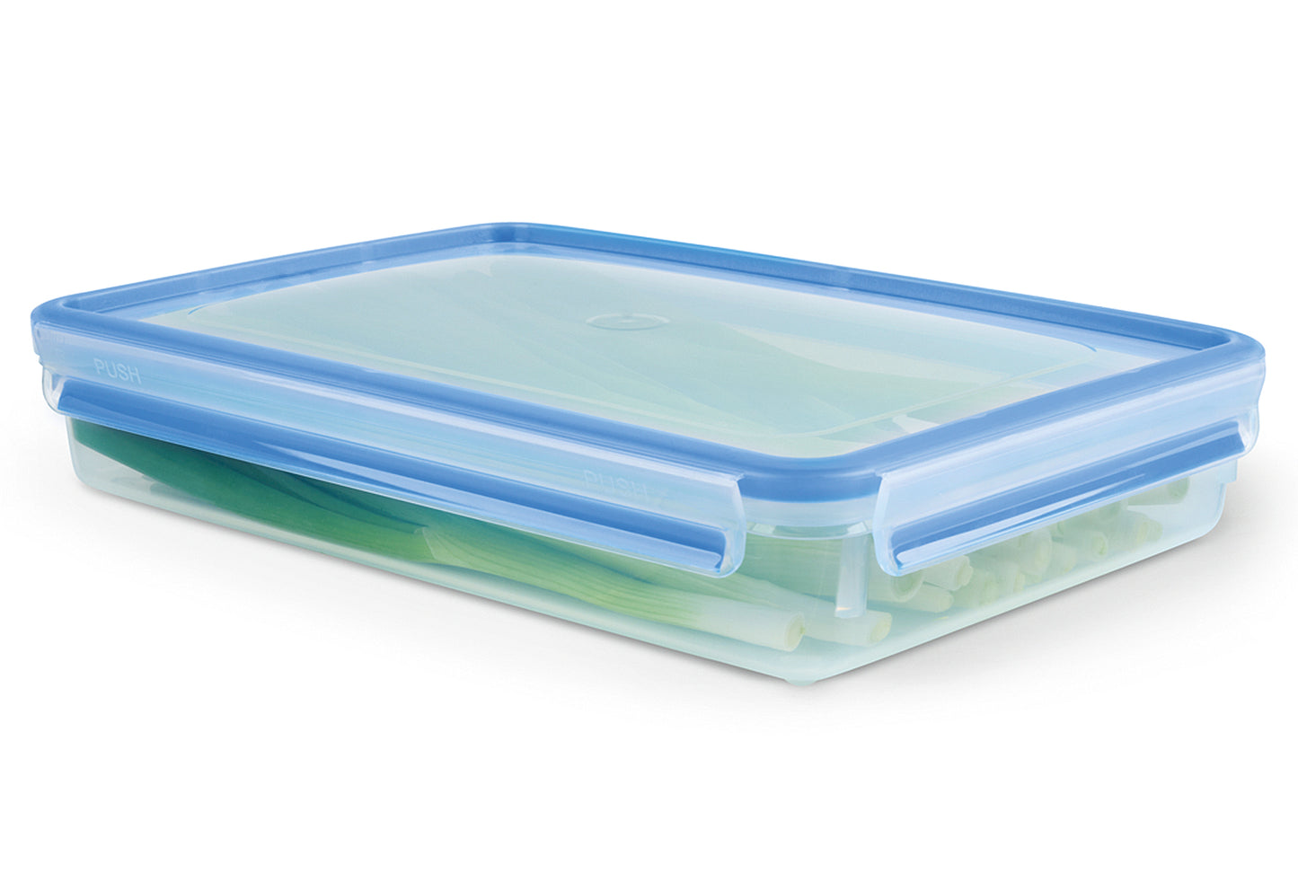 Frischhaltedose Clip & Close Kunststoff 2,6l transparent/blau