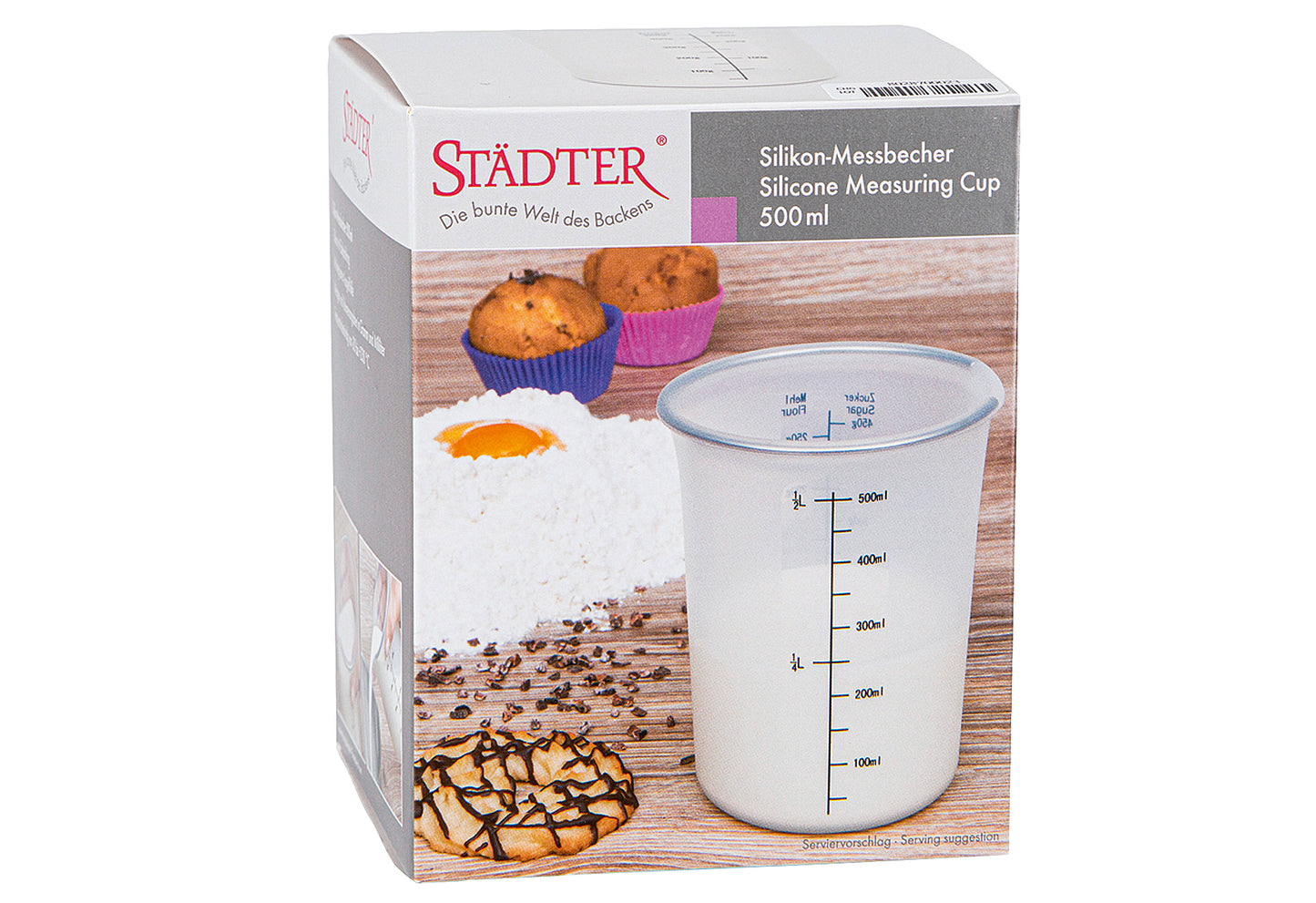 Messbecher 0,5l Ø10cm H12,5cm Silikon