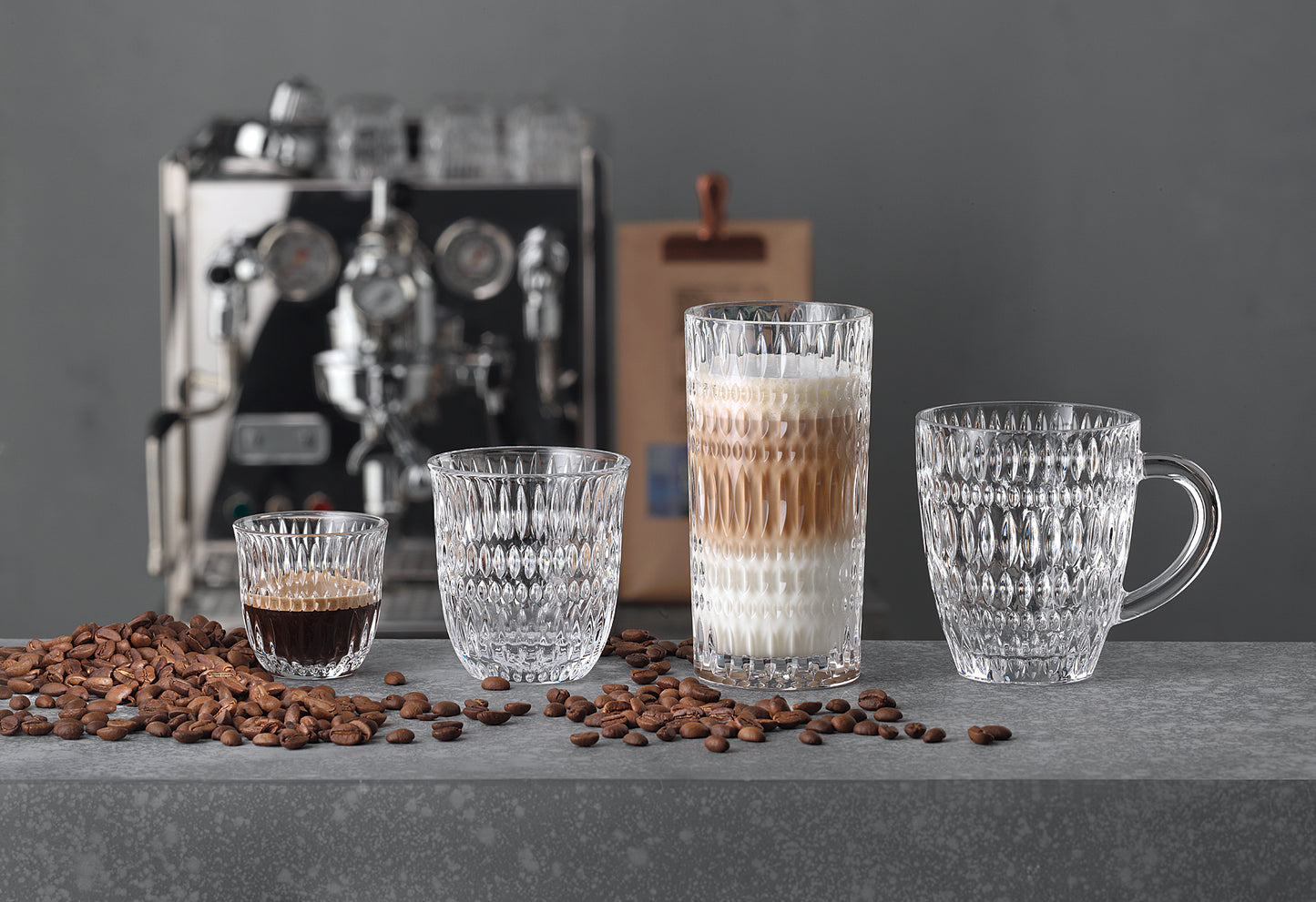 Cappuccinoglas Ethno Barista 230ml 2er Set