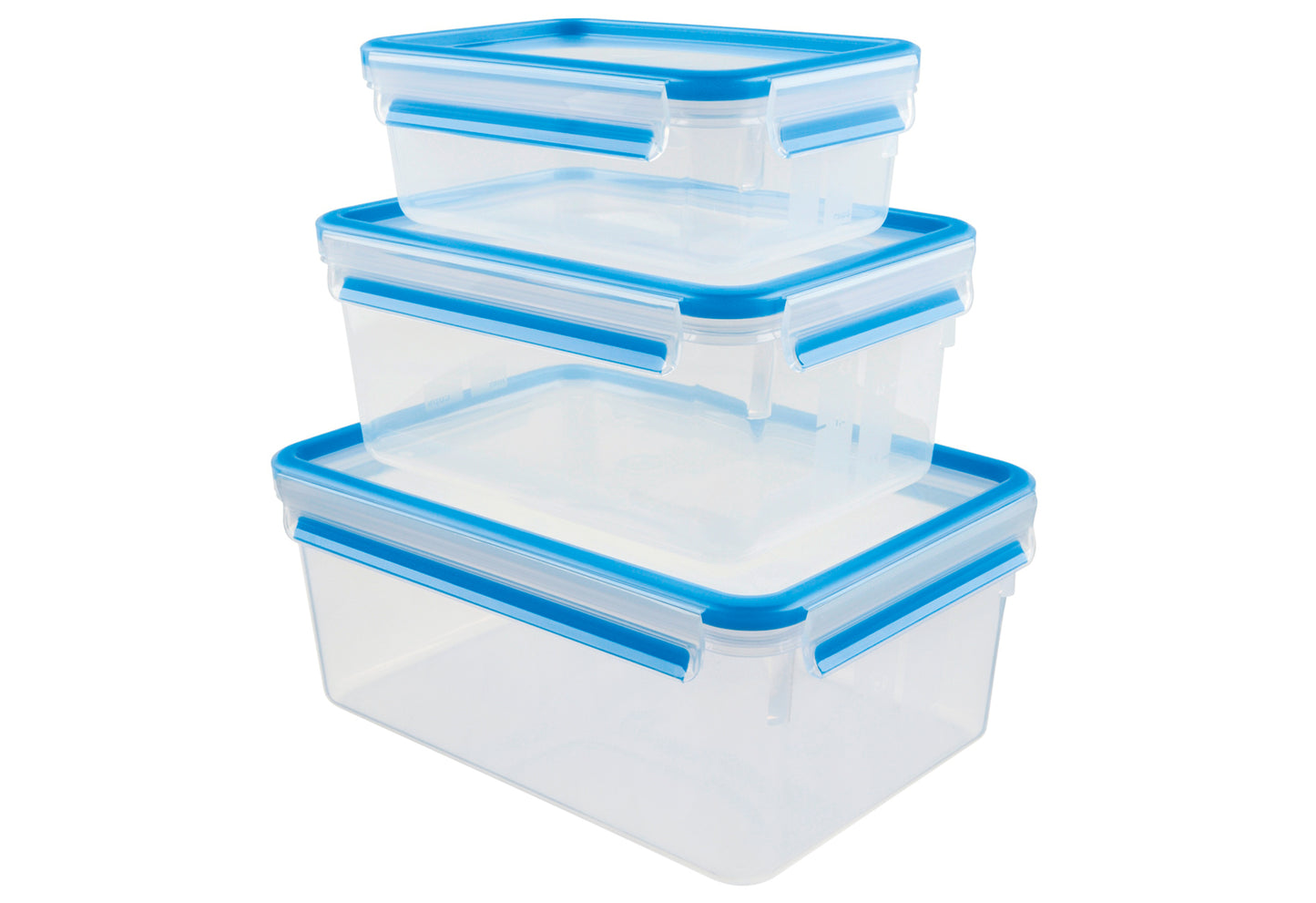 Frischhaltedosenset Clip & Close 1,0l/2,3l/3,7l 3teilig blau