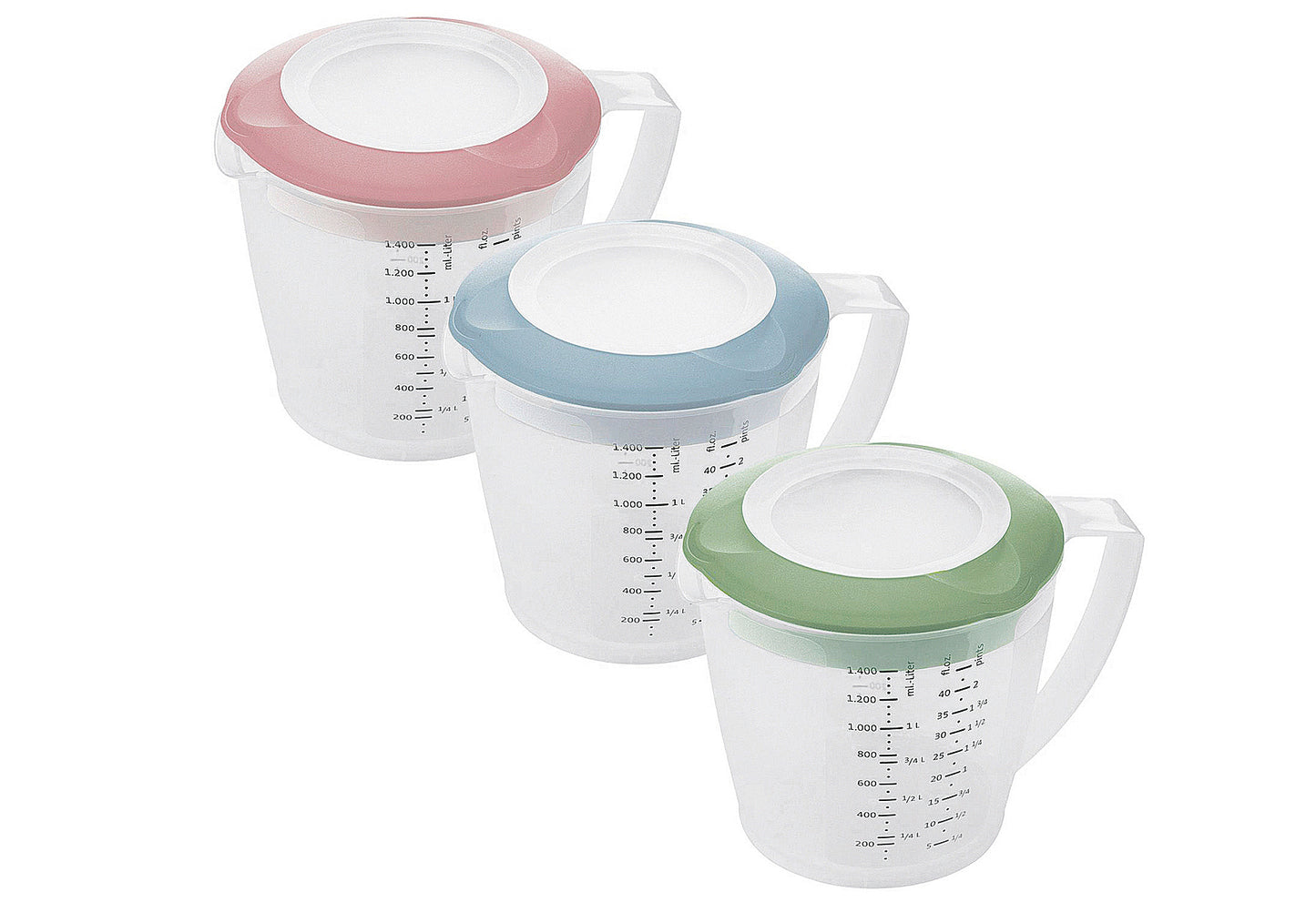 Rührbecher mit Deckel Helena 1,4l mint-grün