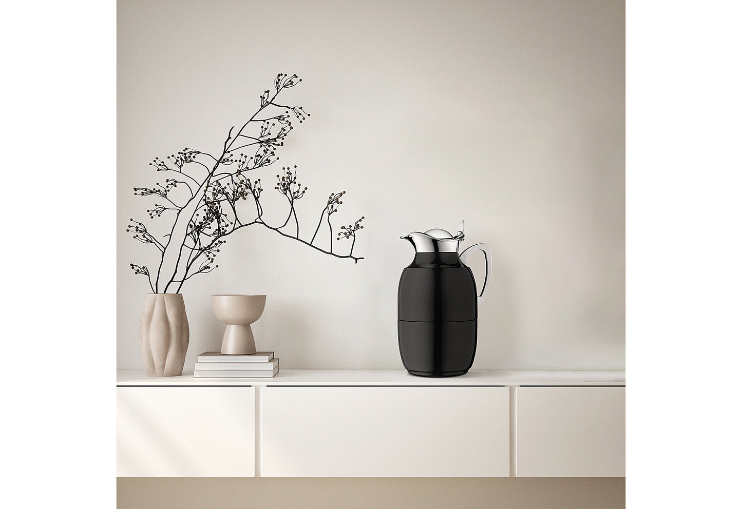 Isolierkanne Juwel jet black polished 1l