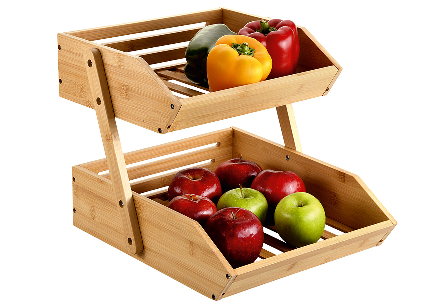 Regal 2 Stufen Bambus FSC 28,5x32x27,5cm