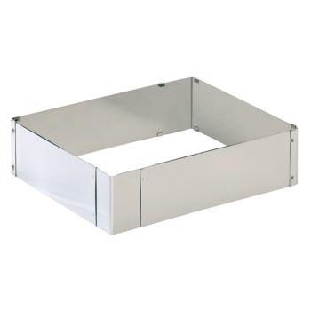 Backrahmen Patisserie ausziehbar 24-46x20-38cm Edelstahl