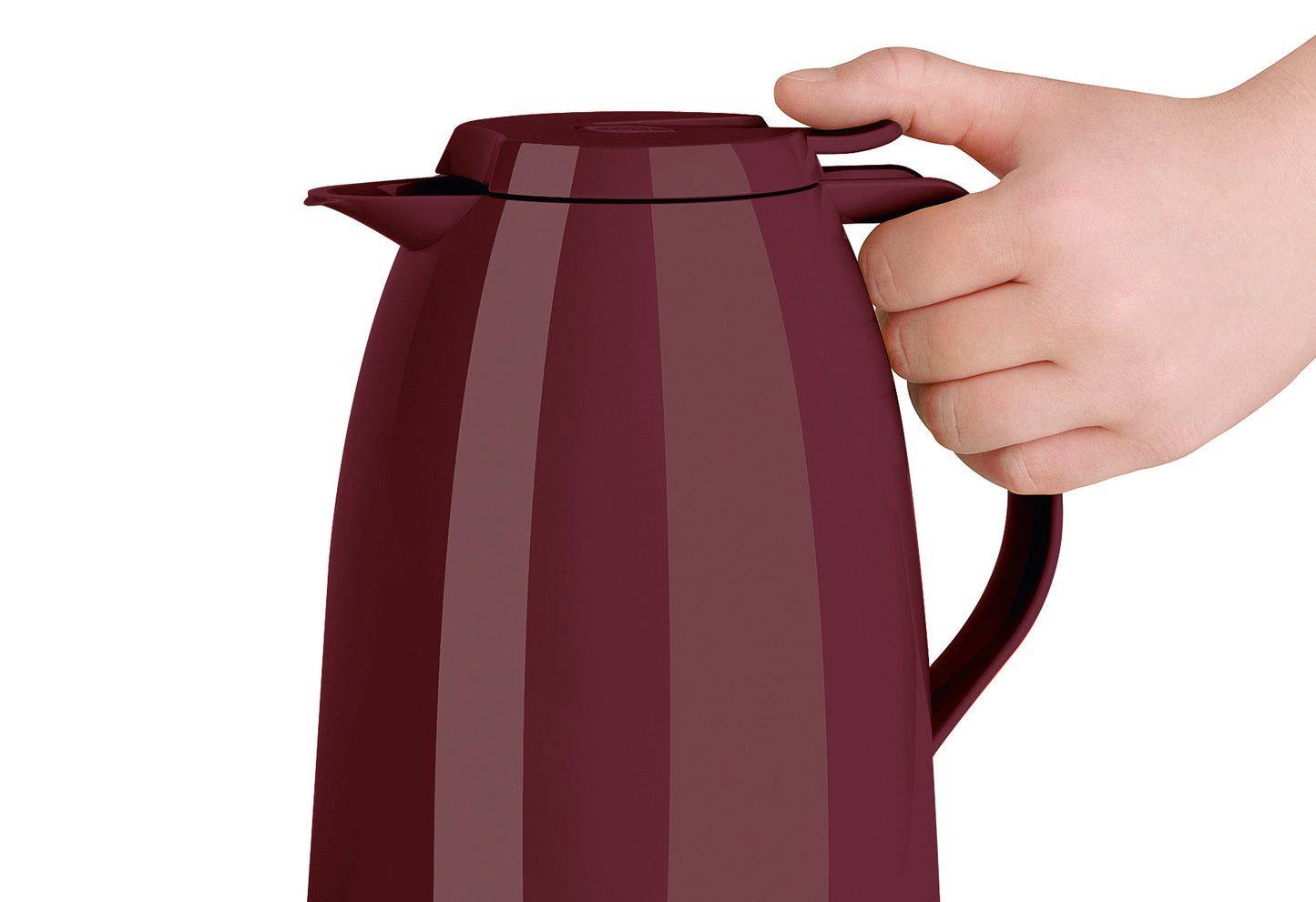 Isolierkanne Mambo Quick Tip 1,5l hochglanzbweinrot