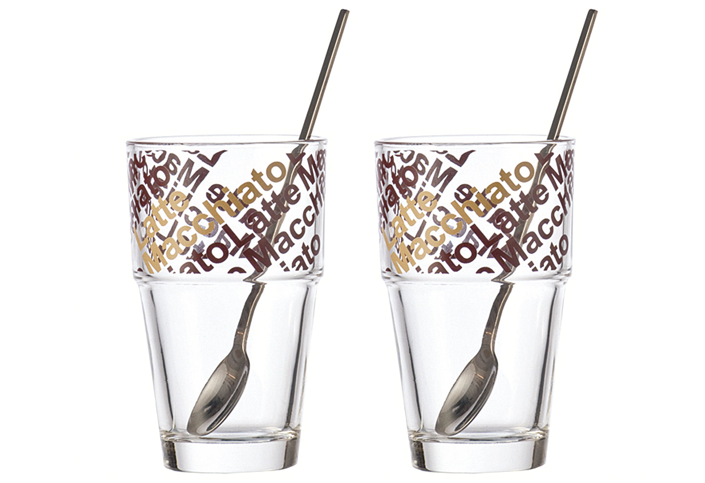 Latte Macchiato Set Café Latte Solo 370 ml 20,2cm 4 teilig - Ruder Home GmbH