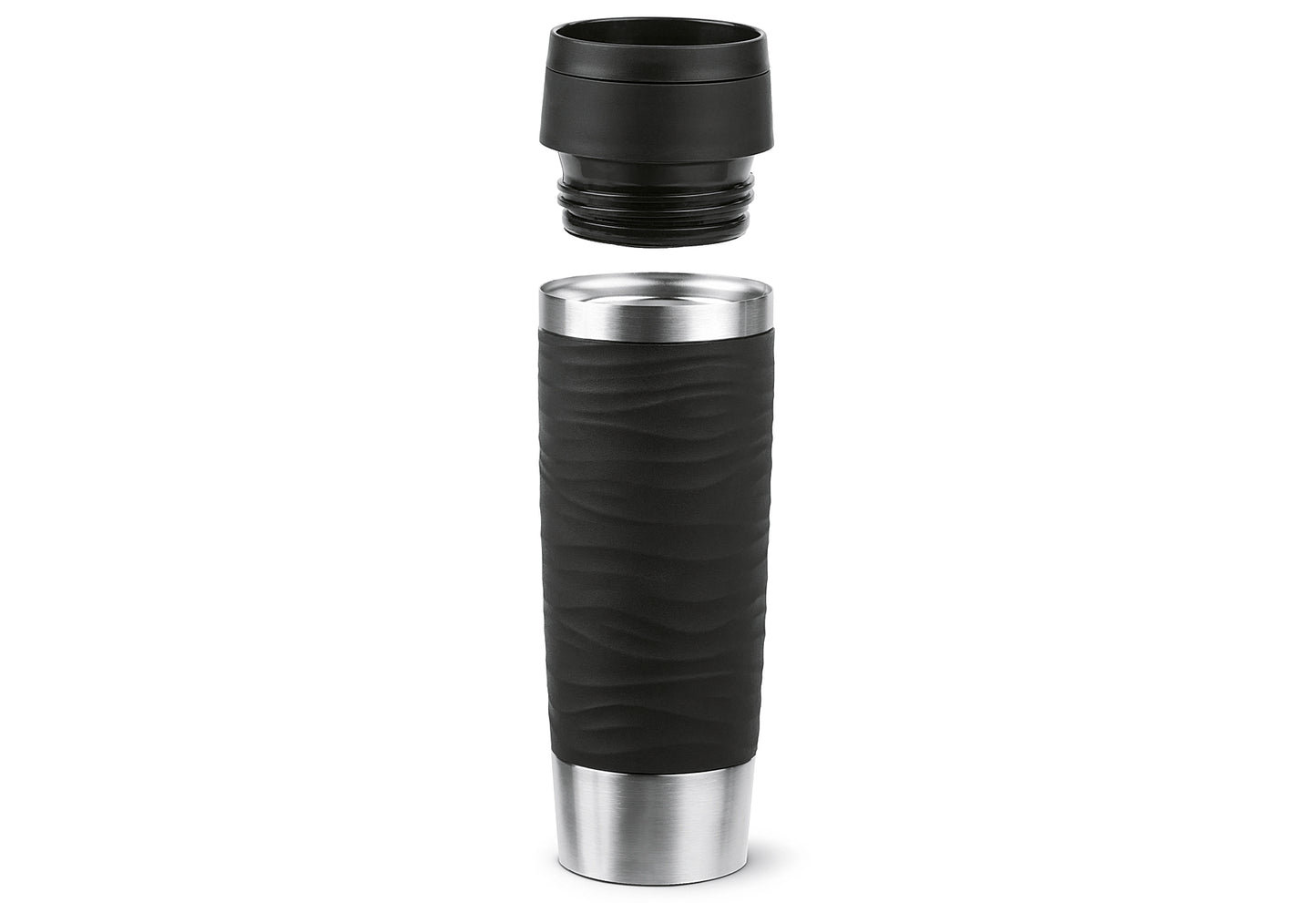 Isolierbecher Travel Mug Waves 0,5l schwarz