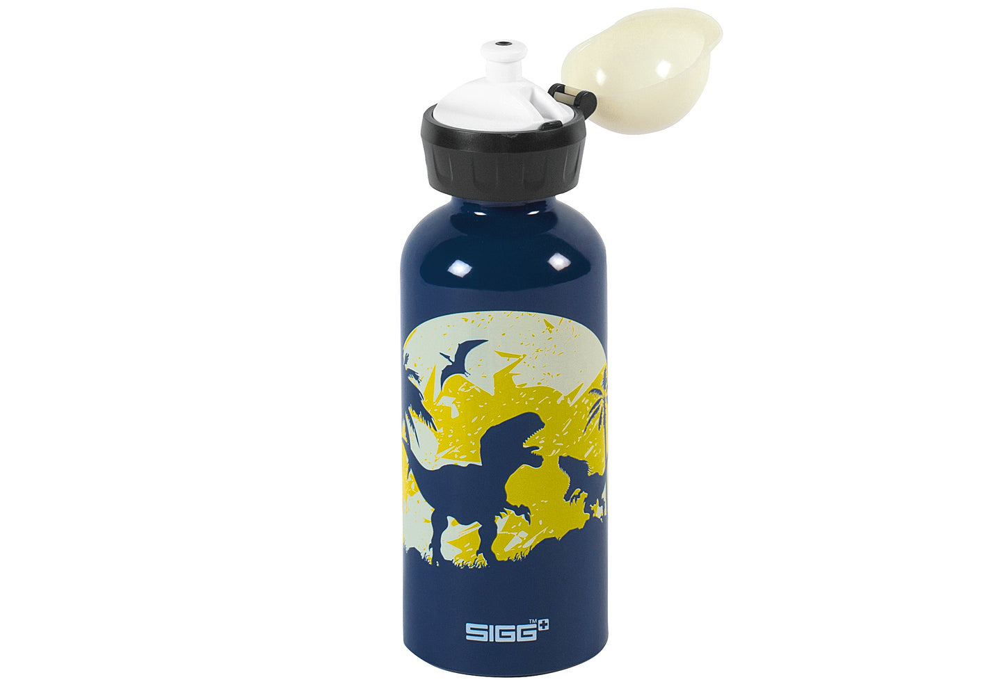 Trinkflasche Glow Moon Dinos 0,4 l blau