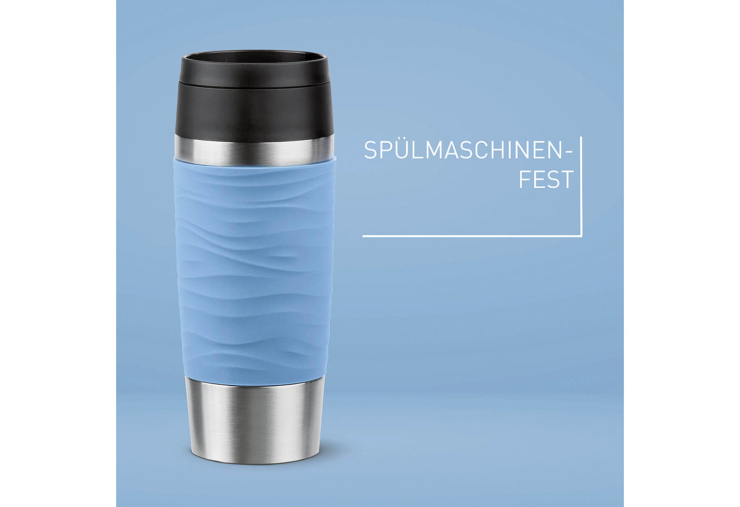 Isolierbecher Travel Mug Wave 0,36l pastellblau