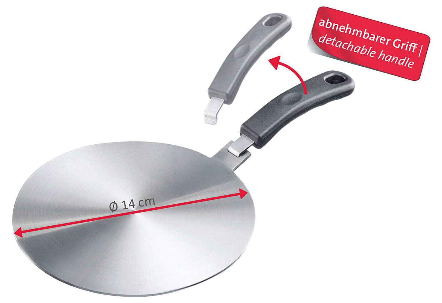 Induktionsadapterplatte Ø14cm
