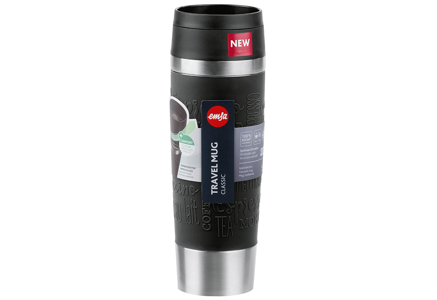 Isolierbecher Travel Mug Classic 0,5l schwarz