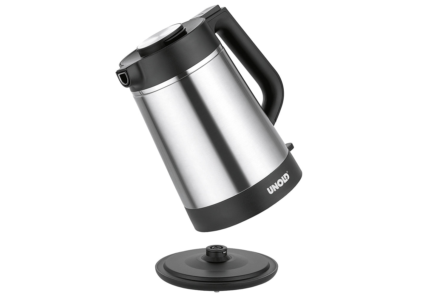 Thermowasserkocher 1,5l schwarz/Edelstahl