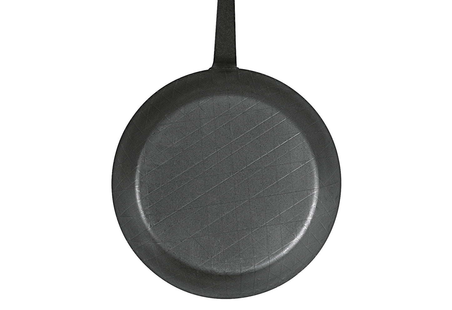 Bratpfanne schmiedeeisern mit Hakenstiel Ø24cm schwarz