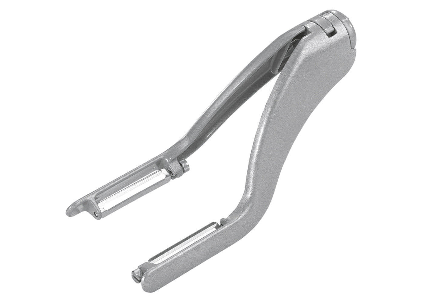 Gemüse-/Spargelschäler mit Doppelklinge Peel-Star Aluminium