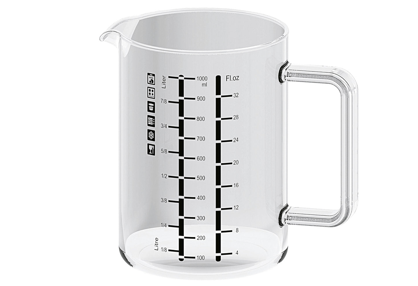 Messbecher mit Henkel 1 l
