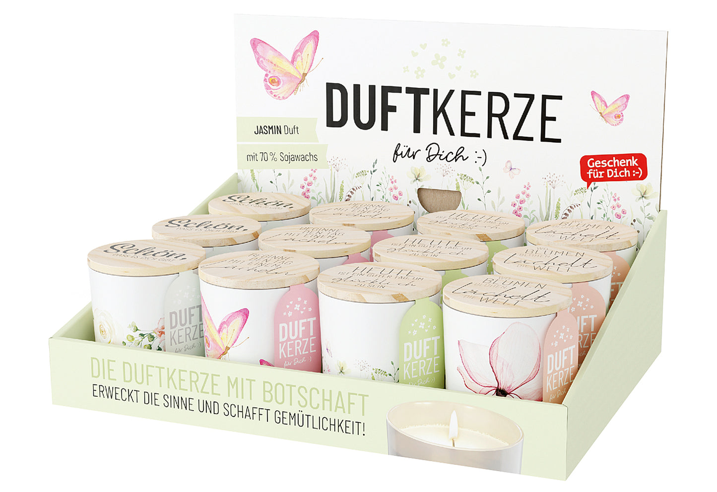 Display Duftkerze Lovely 12 Stück
