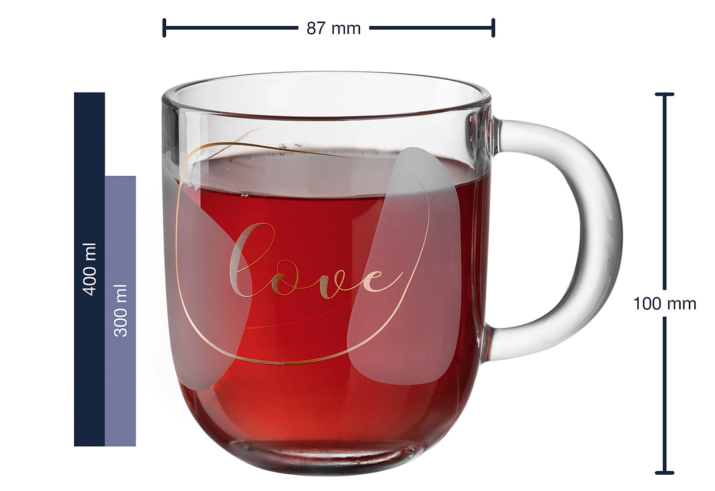 Tasse 400ml Love 2er Set