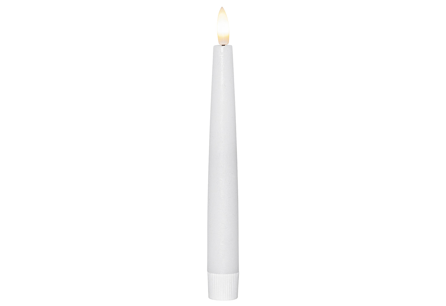 Wachskerze LED mit Fernbedienung 2,1x20cm weiß 4er Set