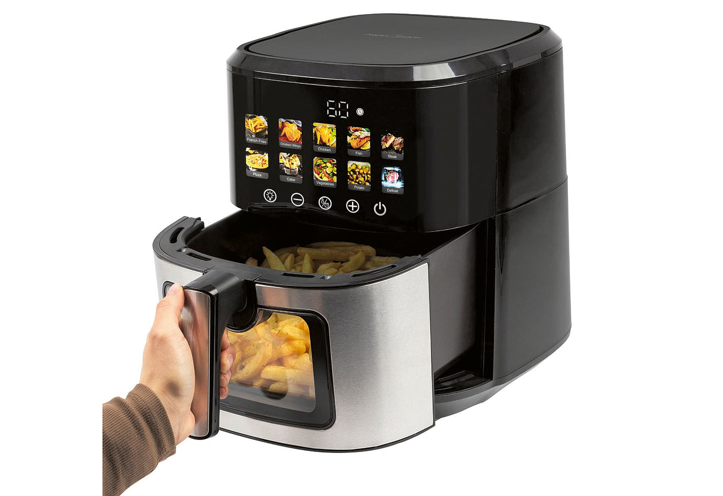 Heißluft-Fritteuse PC-FR 1286 H 6,5l 1700W Edelstahl/schwarz