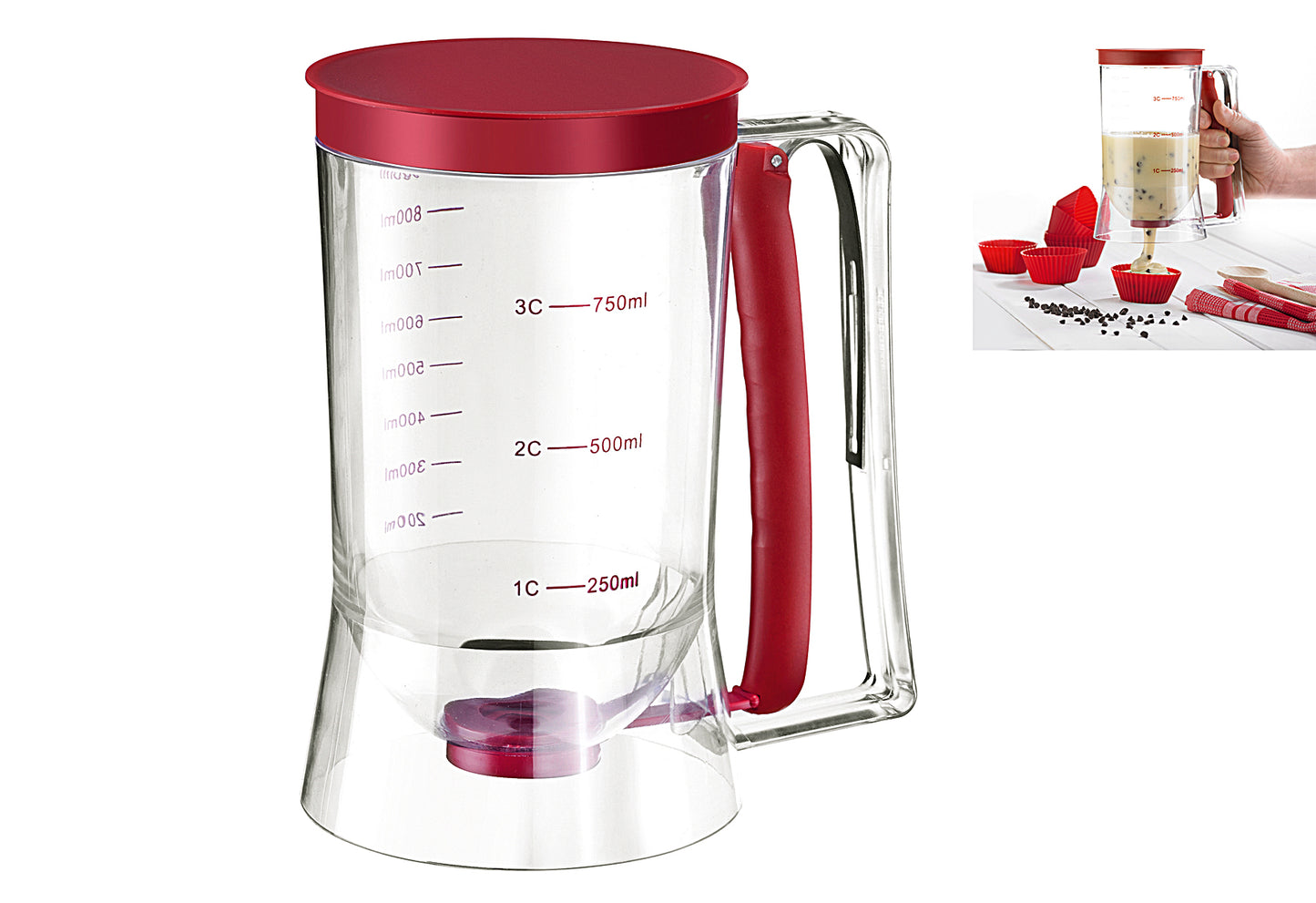 Teigportionierer Kunststoff 900 ml