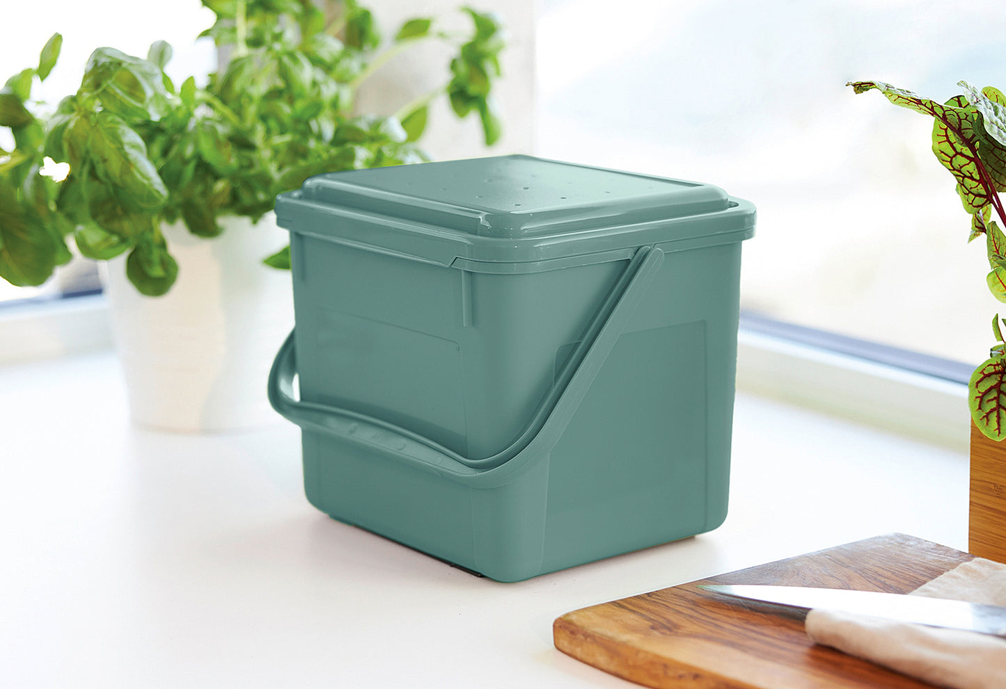 Komposteimer Bio 5l 21x20x18cm mistletoe green
