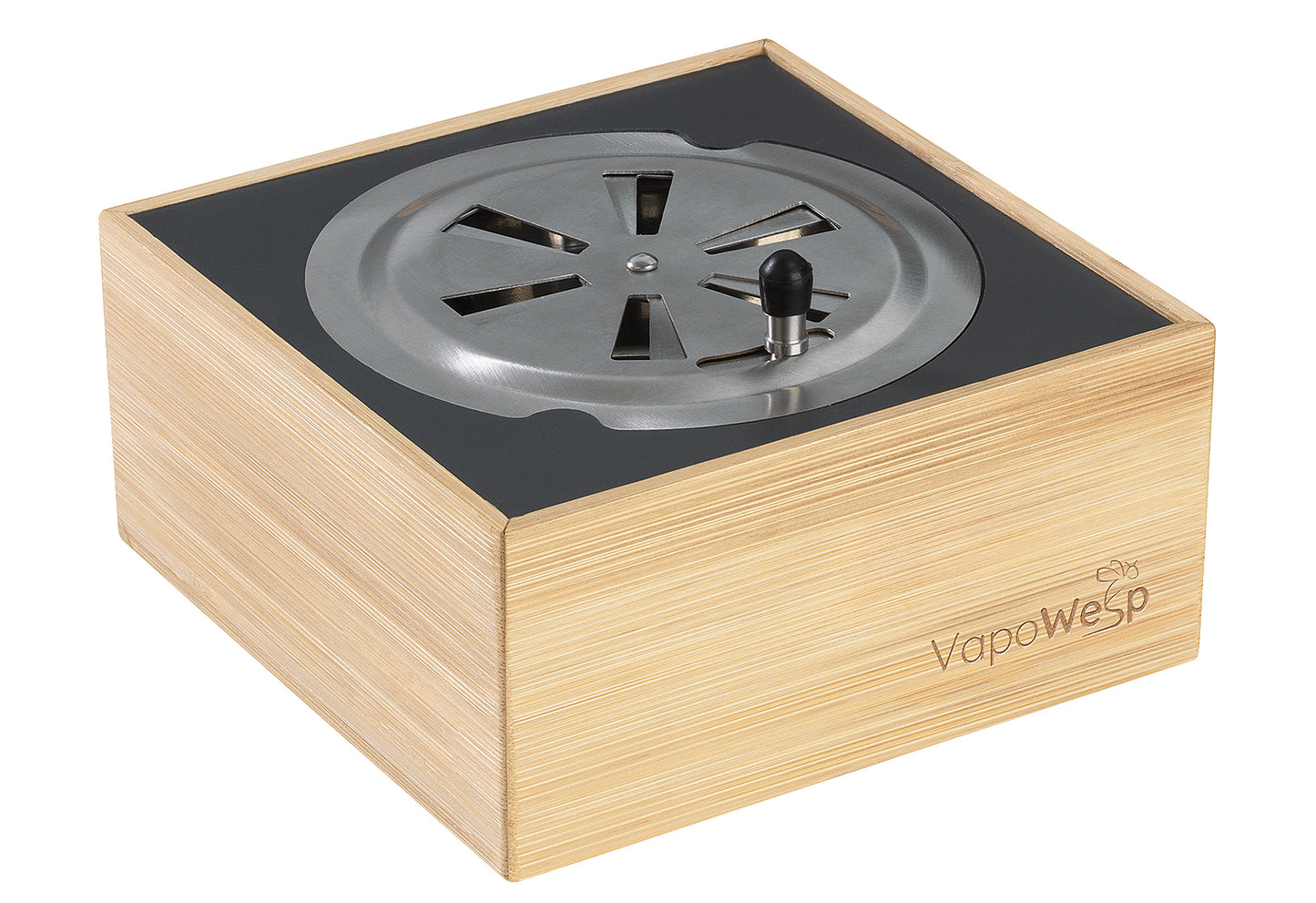 VapoWesp Räucherbox hellbraun inkl. Pulver Orange & Rosemary 50g