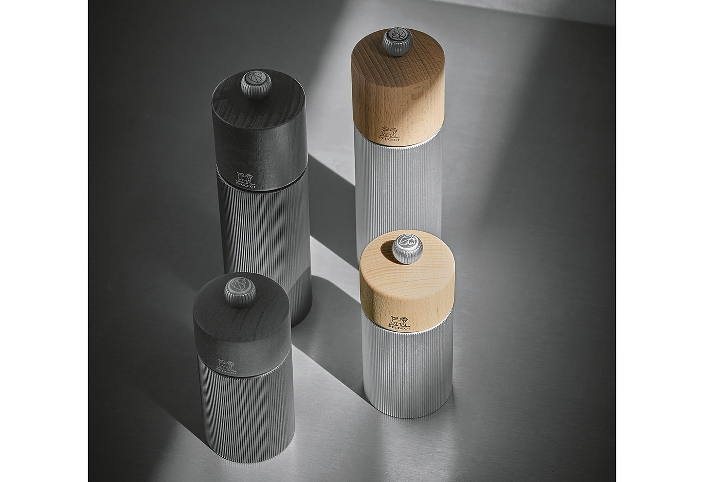 Pfeffermühle Line Aluminium/Natur 18cm
