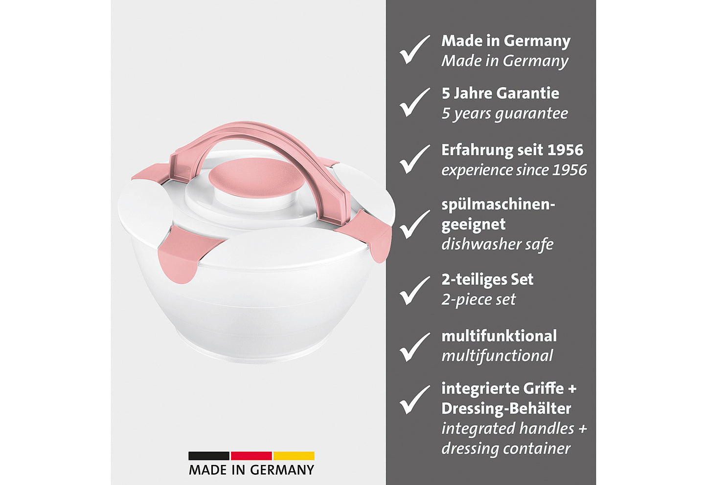 Salatbutler Praktika 6,5l rosa