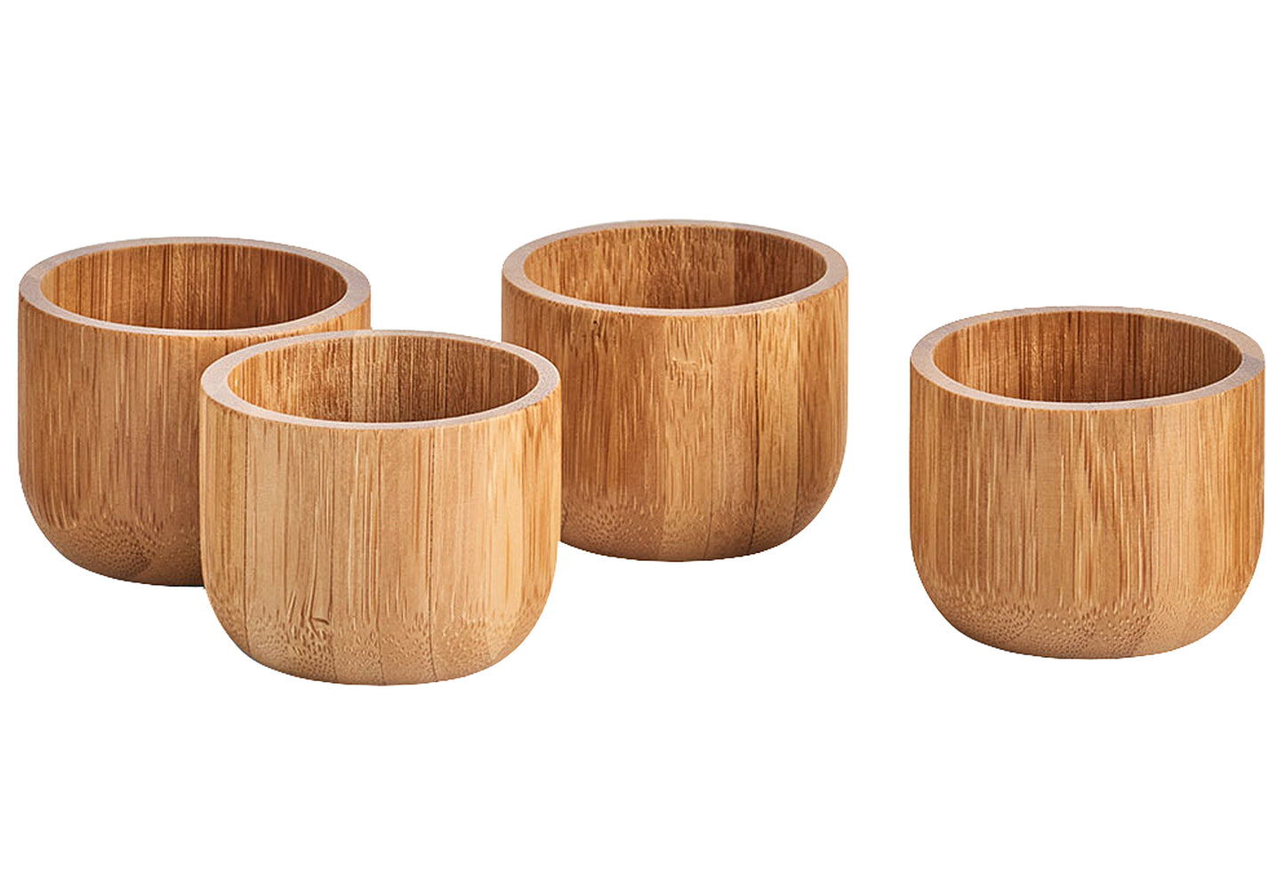 Eierbecher-Set Bambus Ø5x4cm 4-tlg.