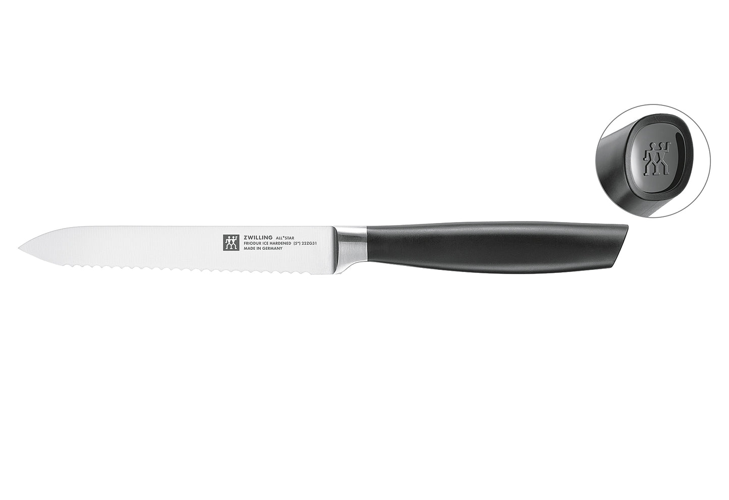 Messerblockset Schwarz All * Star 7teilig