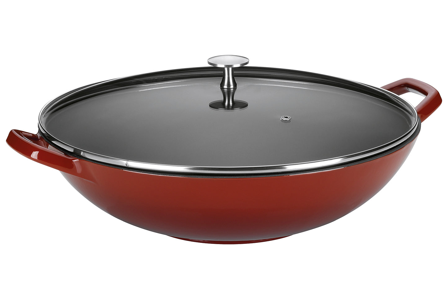 Wok Calido 4l Ø36cm H17cm Gusseisen rot - Ruder Home GmbH