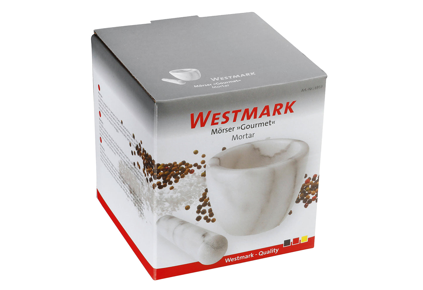 Mörser mit Stößel Gourmet Marmor