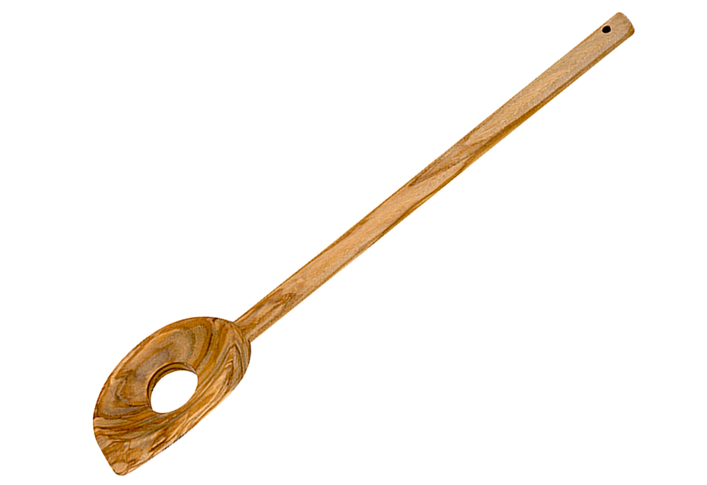 Kochlöffel mit Loch Olivenholz 30cm
