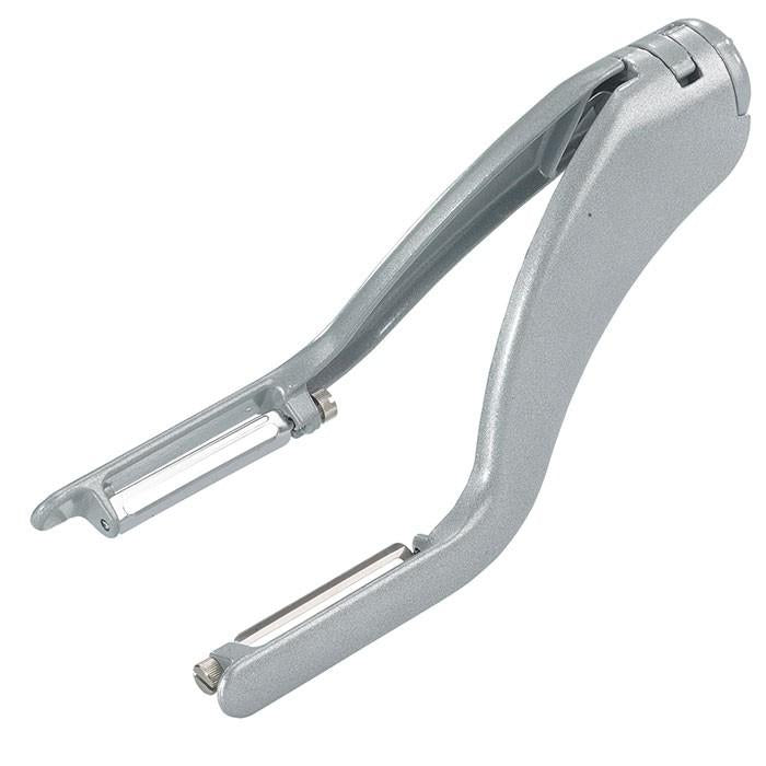 Gemüse-/Spargelschäler mit Doppelklinge Peel-Star Aluminium