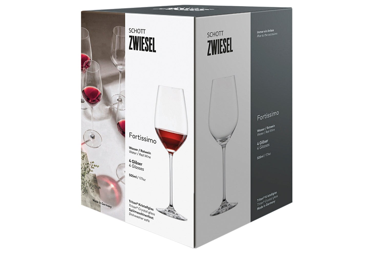 Wasser/Rotweinglas Fortissimo 4er Set