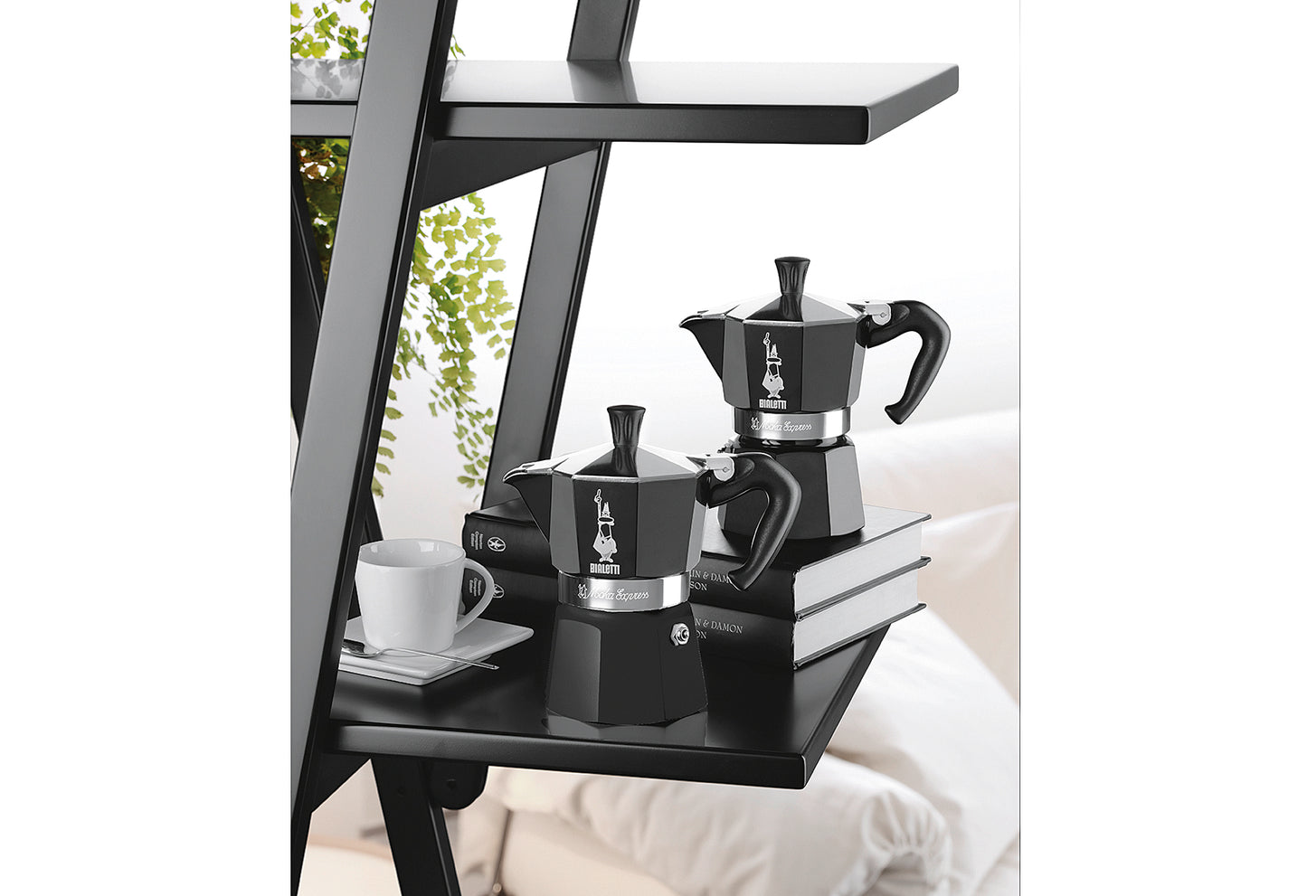 Espressokocher Moka Express Color 3 Tassen schwarz