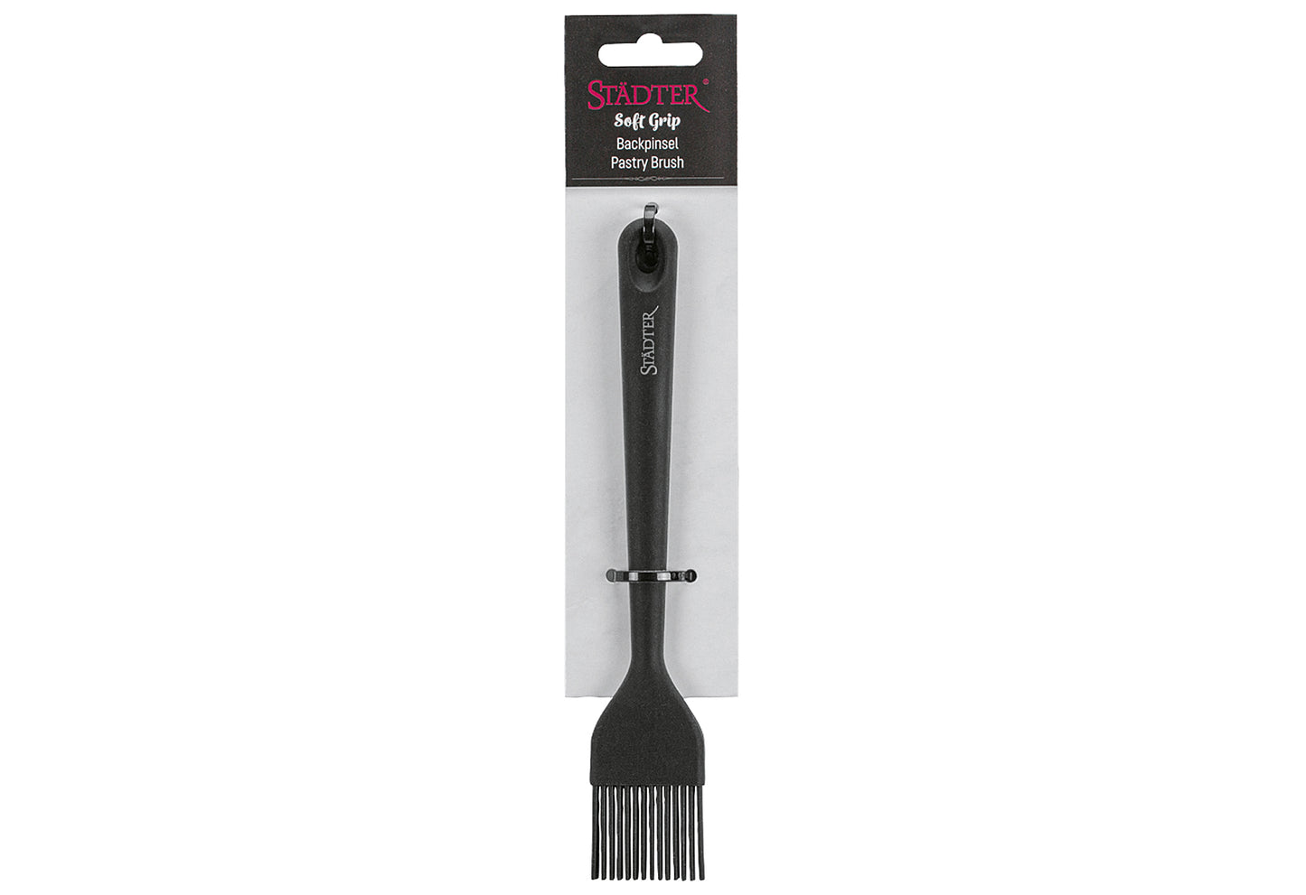 Backpinsel Soft-Grip 26x3,5cm Silikon schwarz